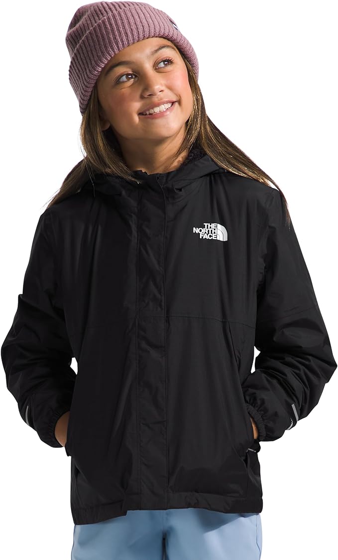 North Face Girls Warm Antora Rain Jacket Black