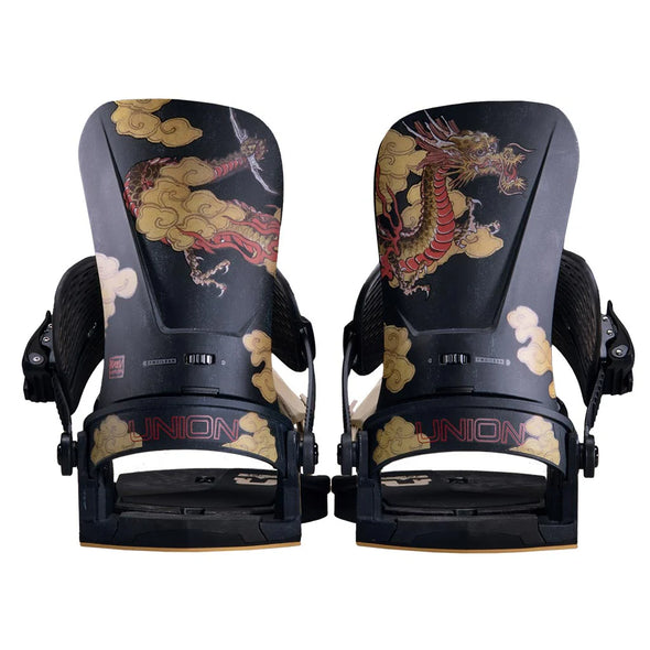 Union Mens Kazu Atlas Pro Snowboard Binding Dragon