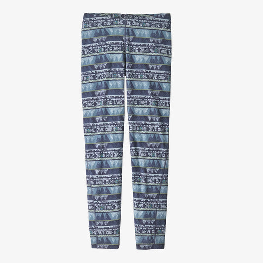 Patagonia Kids' Capilene® Midweight Bottoms Dolomite Blue
