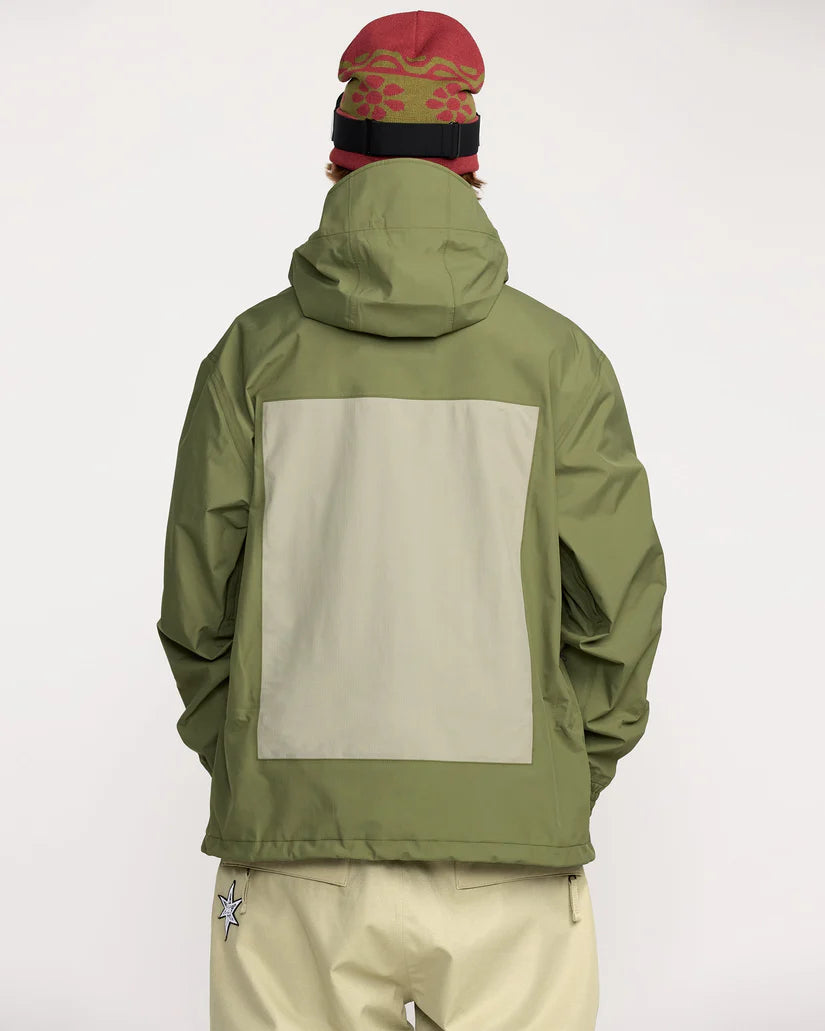 Volcom Men’s Arthur 3L Jacket Dark Olive