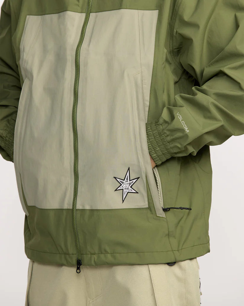 Volcom Men’s Arthur 3L Jacket Dark Olive