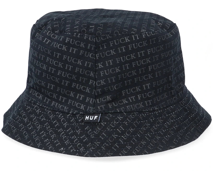 Huf F*ck It Reversible Bucket - Black/White