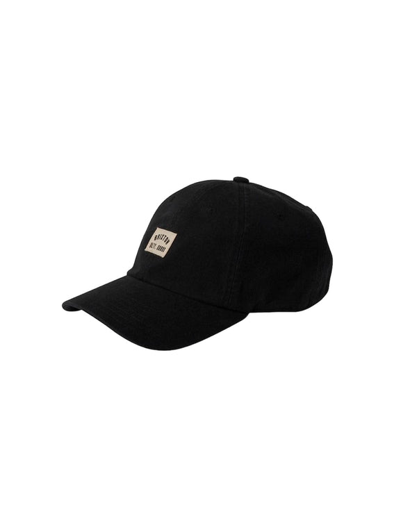 Brixton Woodburn LP Adjustable Cap Black Vintage Wash