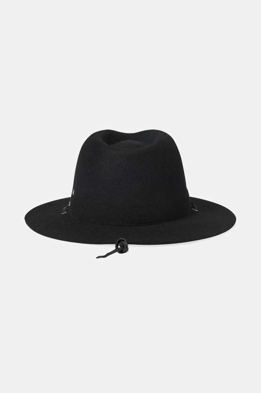 Brixton Wesley WTHR Gaurd Packable Fedora black