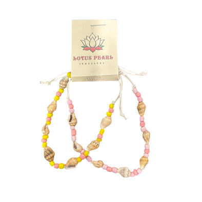 Lotus Pearl Rosie Shell Bracelet Set