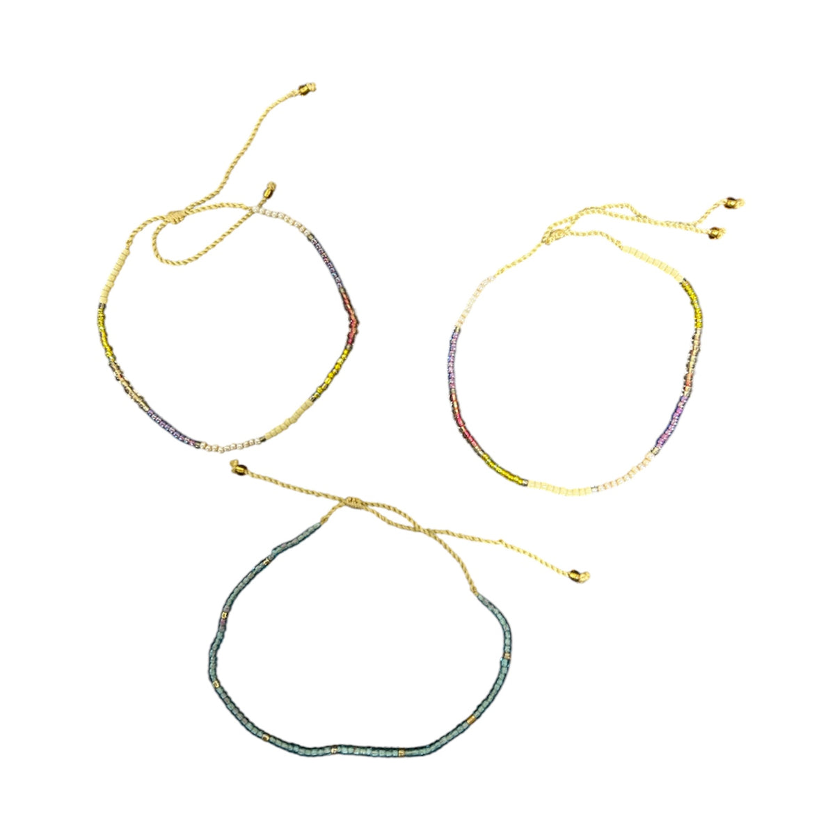 Lotus Pearl Beaded Bracelet Set Multi