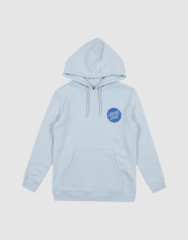 Santa Cruz Reverse Dot Mono Hoodie Light Blue