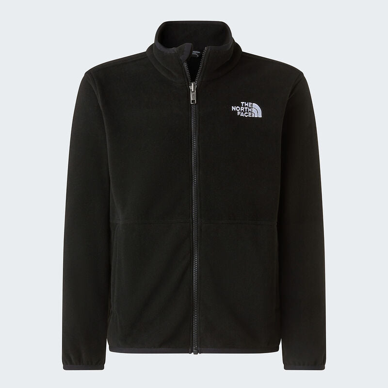 North Face Teen Glacier Polar Fleece Full Zip Black