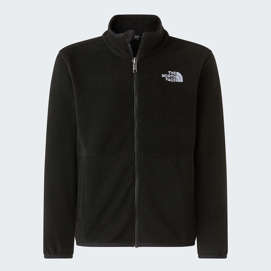 North Face Teen Glacier Polar Fleece Full Zip Black