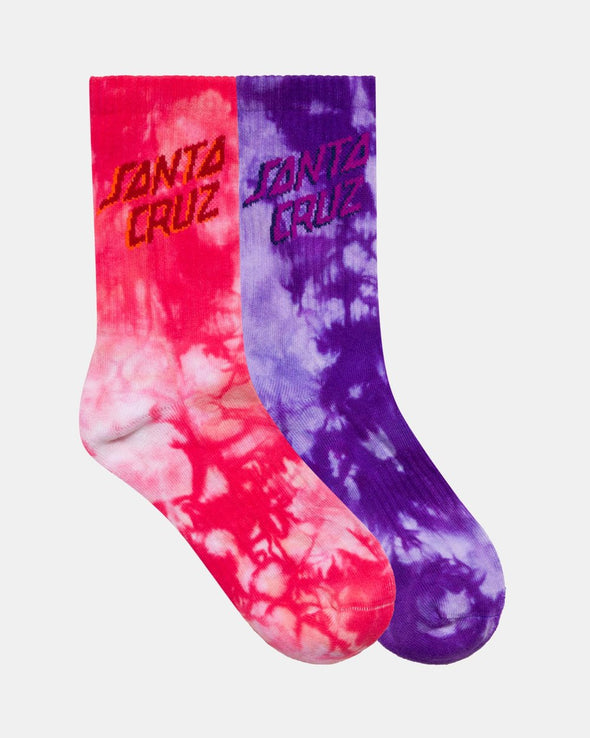 Santa Cruz Free Spirit Stack Crew Sock 2-Pack, Girls 2-6