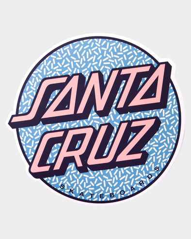 Santa Cruz Sprinkle Dot Sticker Turquoise