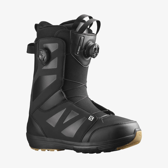 Salomon Mens Launch Double BOA Snowboard Boots Black