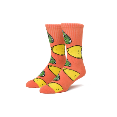 HUF Lemon Lime Crew Sock Orange