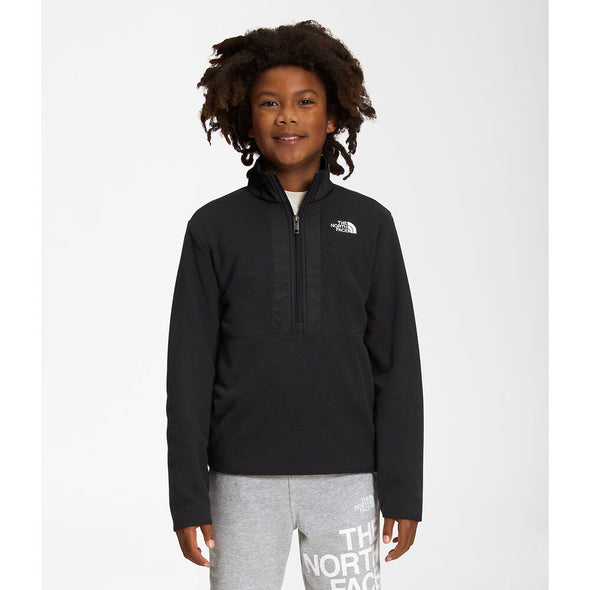 The North Face Teen Glacier Polar Fleece 1/4 Zip Black