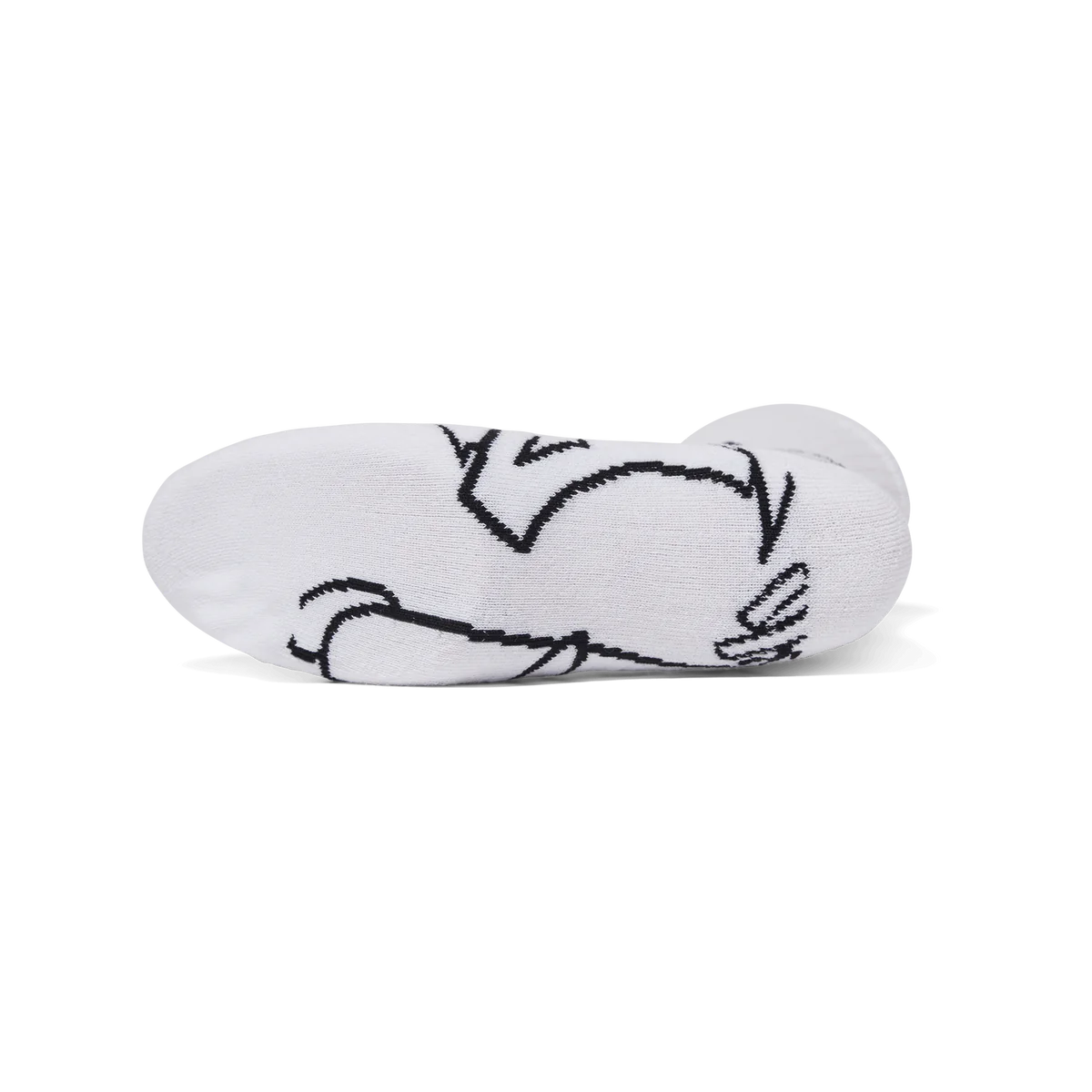 HUF Outlines Crew Sock White