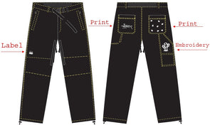 Whiteroom x Amigoz Carpenter Snow Pants Black