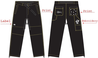 Whiteroom x Amigoz Carpenter Snow Pants Black