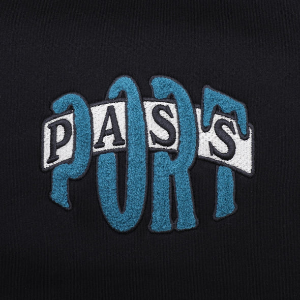 PASS~PORT Bulb Logo Chenille Sweater Black