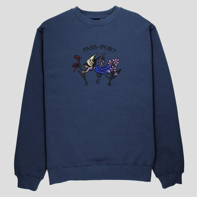 PASS~PORT Gardening Applique Sweater Navy