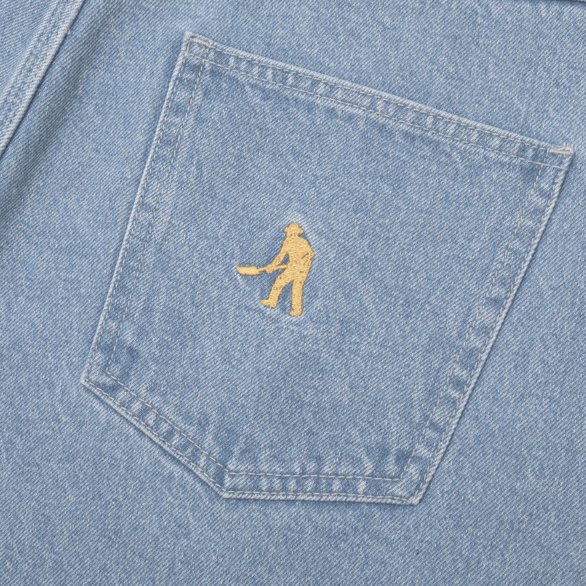 PASS~PORT (R41) Workers Club Denim Jean Washed Light Indigo