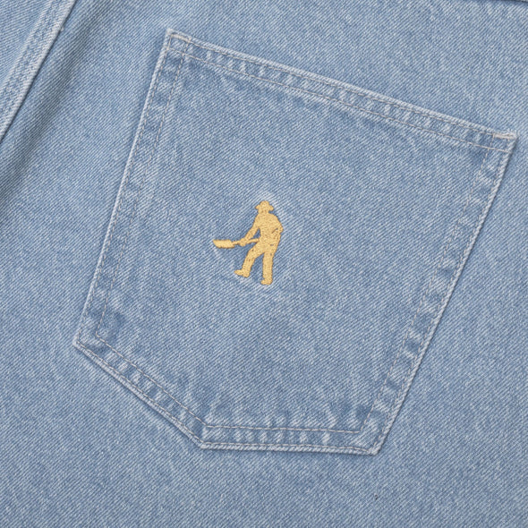 PASS~PORT Workers Club Denim Jean Washed Light Indigo