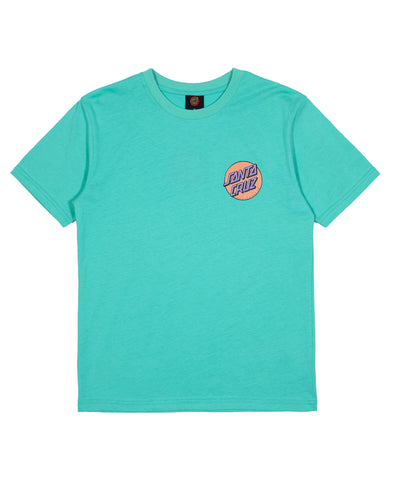 Santa Cruz Youth Other Dot Chest Tee Ocean