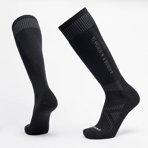 Le Bent Core Light Cushion Snowboard Sock Black