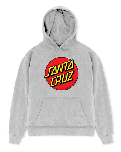 Santa Cruz Classic Dot Front Grey Marle Hoody