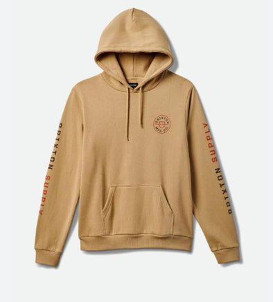 Brixton Crest Hood Sand/Burnt Orange/Dark Earth