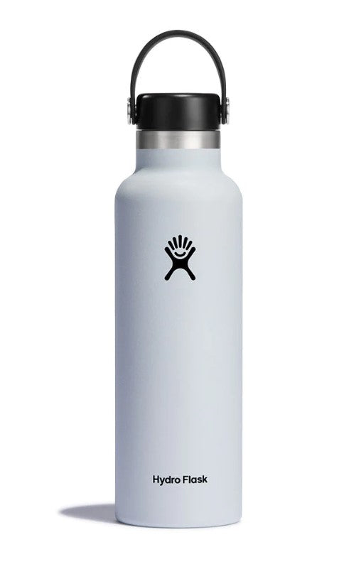Hydroflask 21oz Standard Mouth Water Bottle White