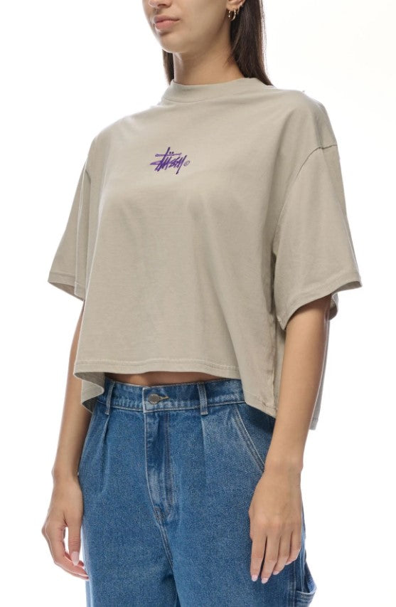 Stussy Graffiti Boxy Tee Stone