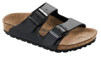 Birkenstock Kids Arizona Black BirkiBuc Sandals