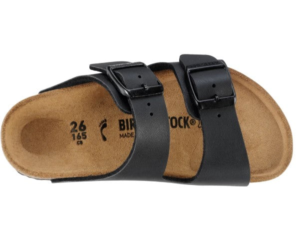 Birkenstock Kids Arizona Black BirkiBuc Sandals