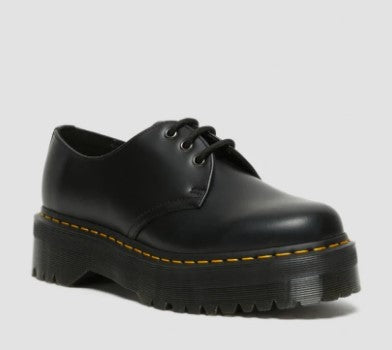 Dr. Martens 1461 Quad Polished Smooth Black Shoes