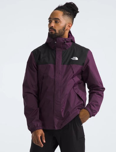 The North Face Men's Antora Water Resistant Jacket Black/Black Current Purple