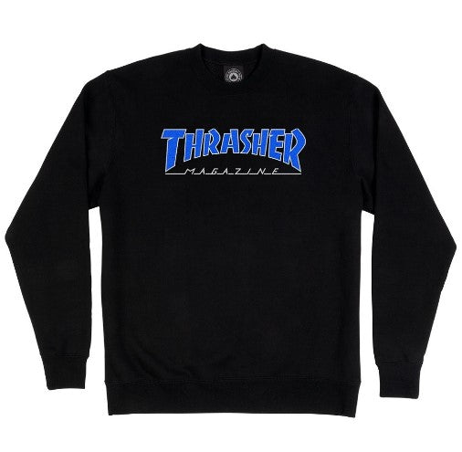 Thrasher Outlined Crew Black/Blue