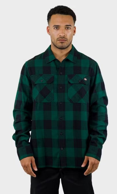 Dickies Sacramento Unlined L/S Flannel Shirt Spruce
