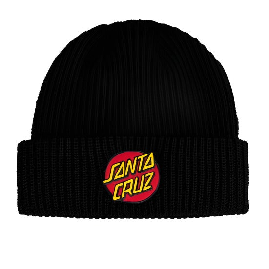 Santa Cruz Classic Dot Patch Beanie Black