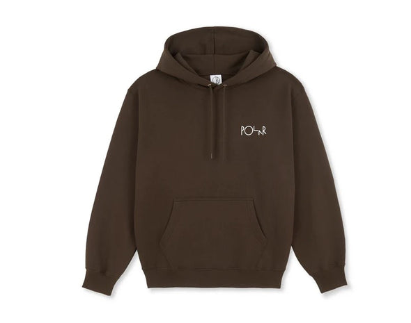 Polar Skate Co. Stroke Logo Dave Hoodie Chocolate