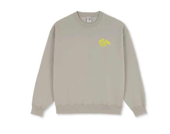 Polar Skate Co. Graph Dave Crewneck Silver