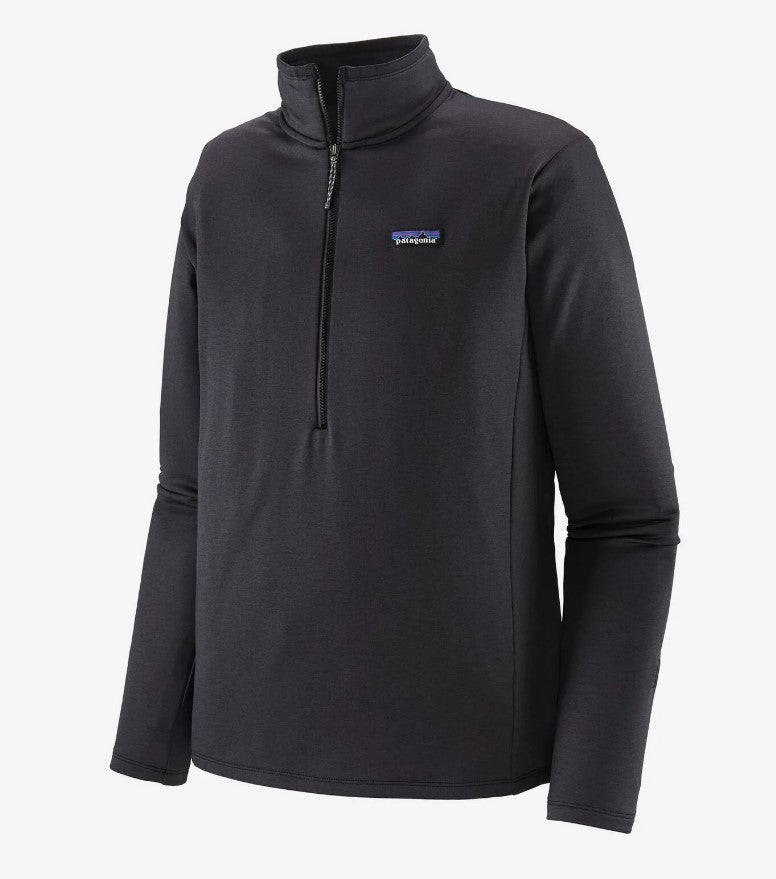Patagonia Men's R1 Daily Zip Neck Ink Black/Black X-Dye