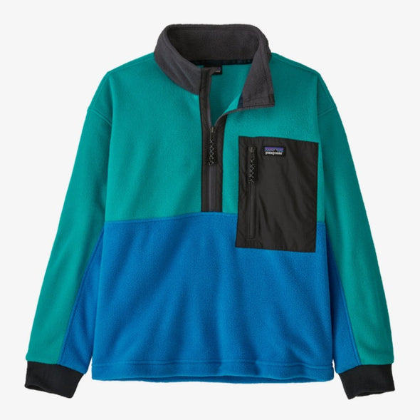 Patagonia Kid's Microdini 1/2 Zip Pullover Vessel Blue