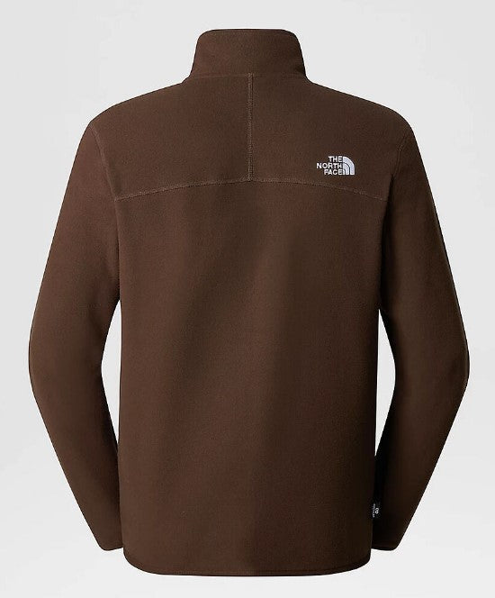 The North Face Glacier Fleece 1/4 Zip Demitasse Brown