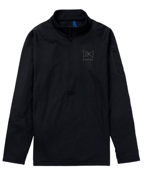 Burton [AK] Helium Grid Half Zip Fleece True Black 2026