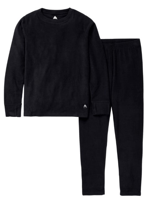 Burton Kid's Heavyweight Fleece Set True Black