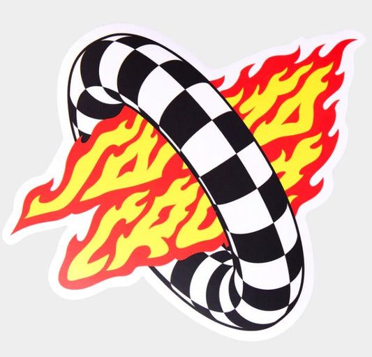 Santa Cruz Goal Flame Sticker