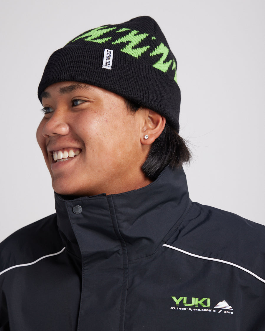 Yuki Threads Lightning Beanie Black