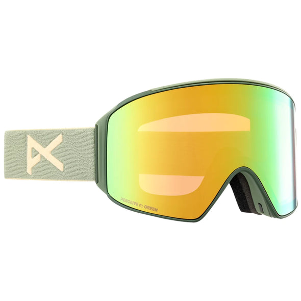 Anon M4 Cylindrical Hedge Perceive Variable Green + Cloudy Pink Goggles