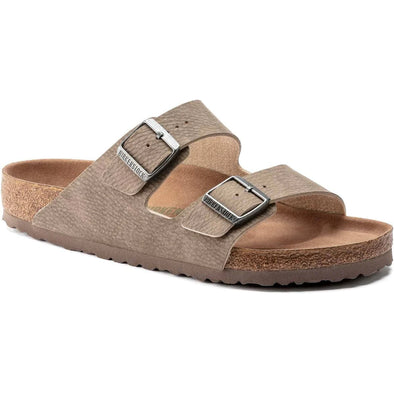 Birkenstock Arizona Vegan Desert Dust Grey Taupe Birkibuc Narrow Sandals