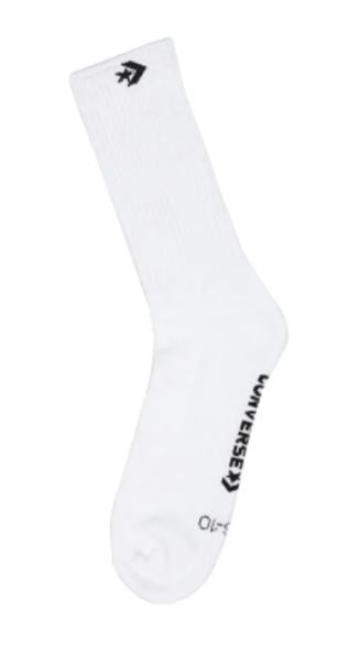 Converse Star Chevron Crew Socks White